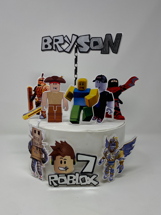 Roblox Cake Topper