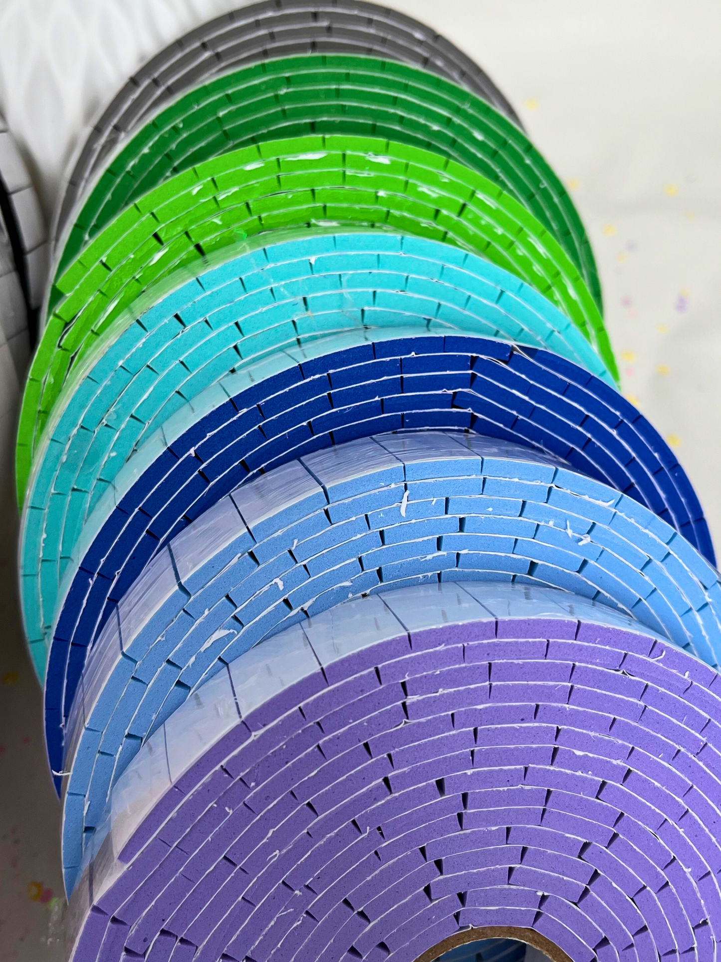 Colored Double-Sided Foam Tape Roll