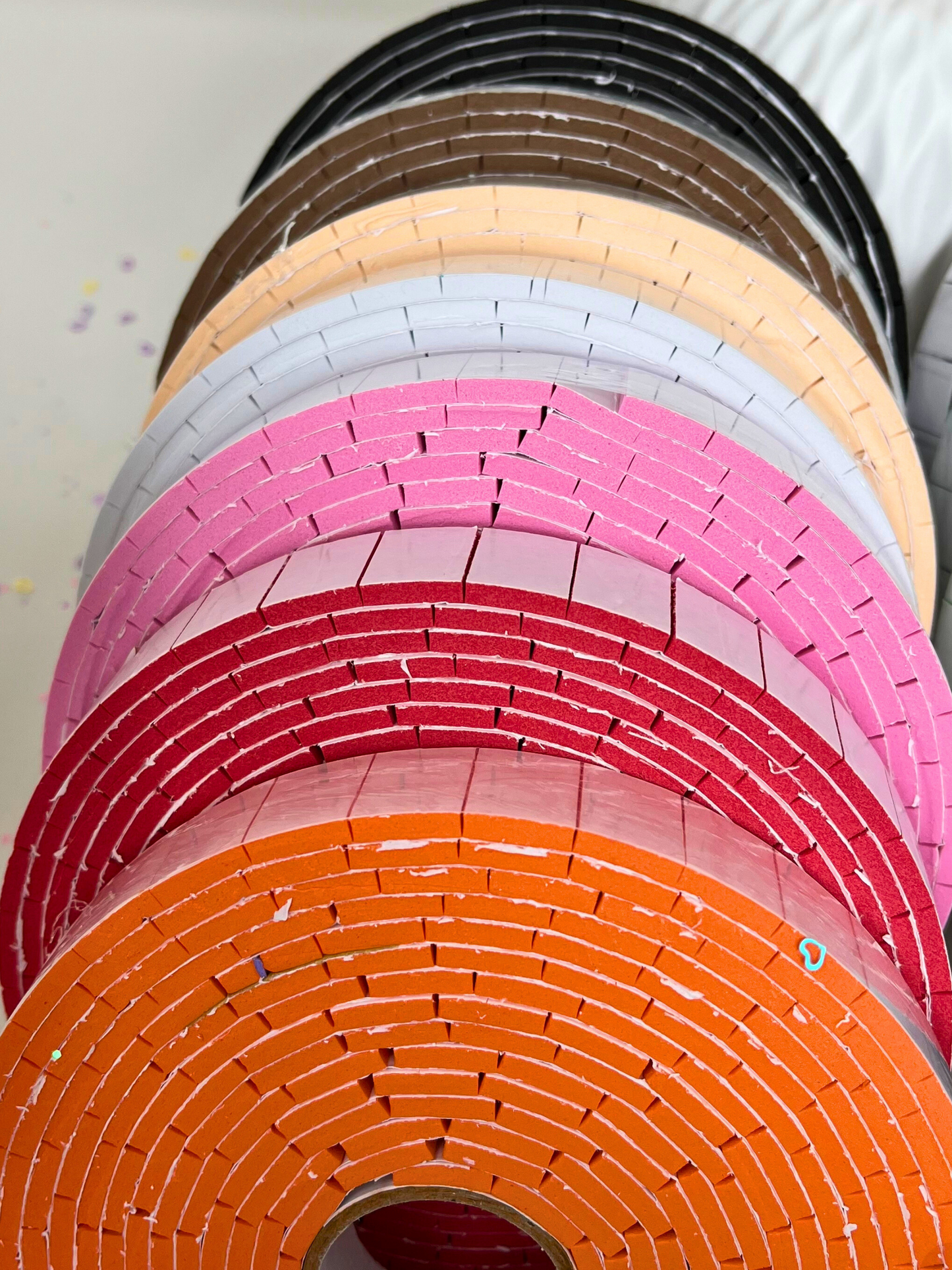 Colored Double-Sided Foam Tape Roll