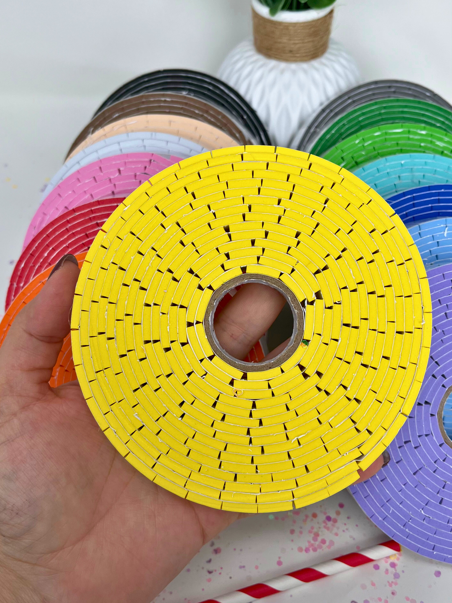 Colored Double-Sided Foam Tape Roll