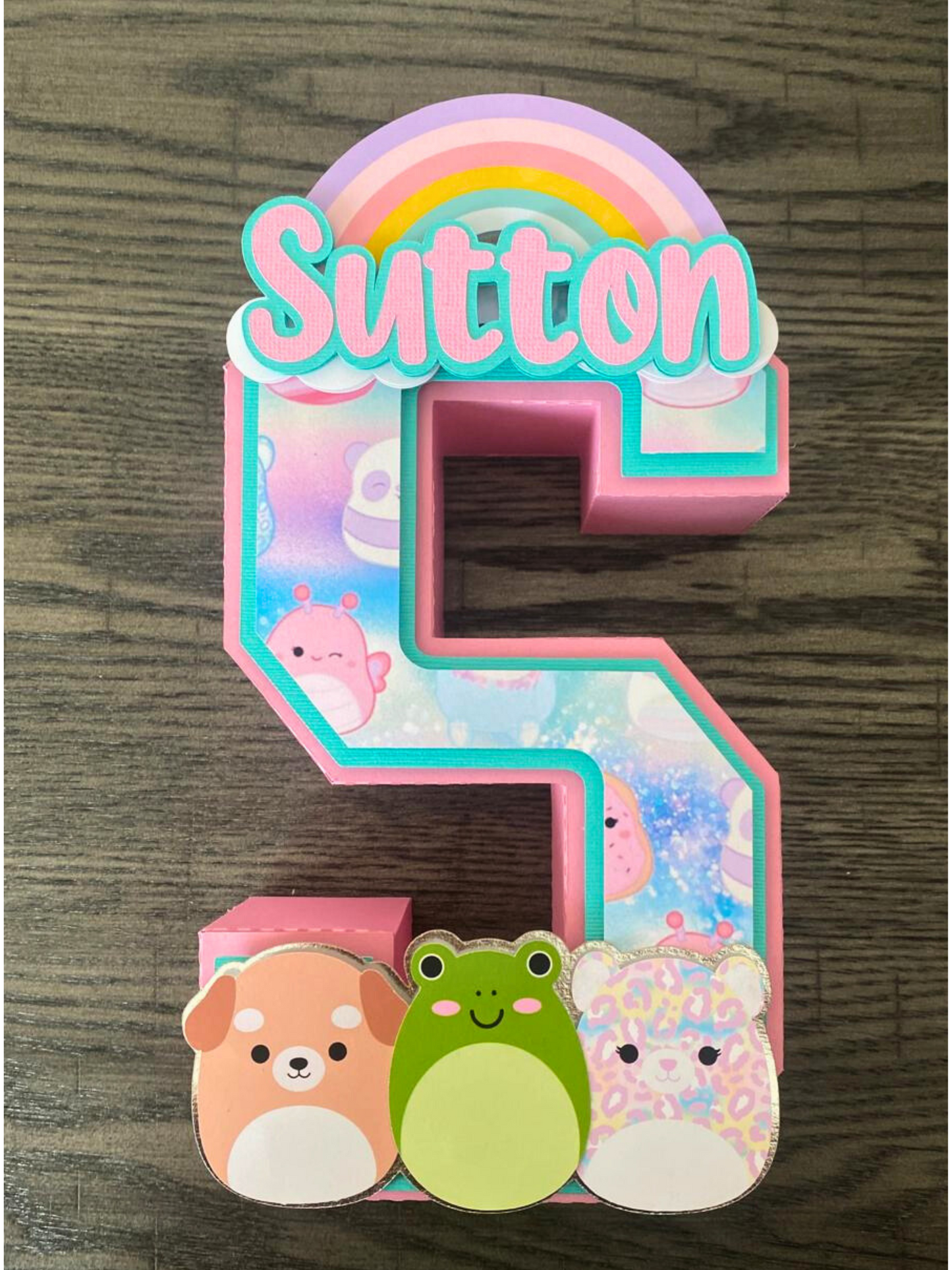 Squishmallow 3D Number or Letter