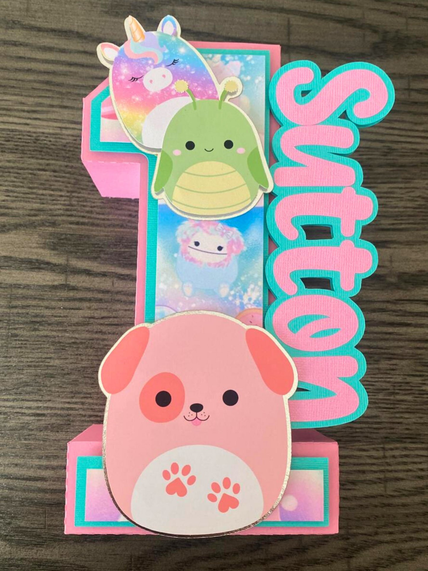 Squishmallow 3D Number or Letter