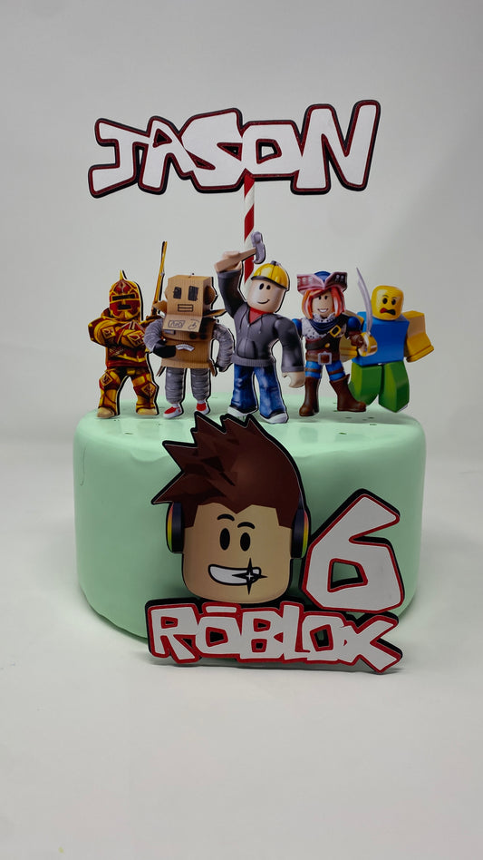 Roblox Cake Topper