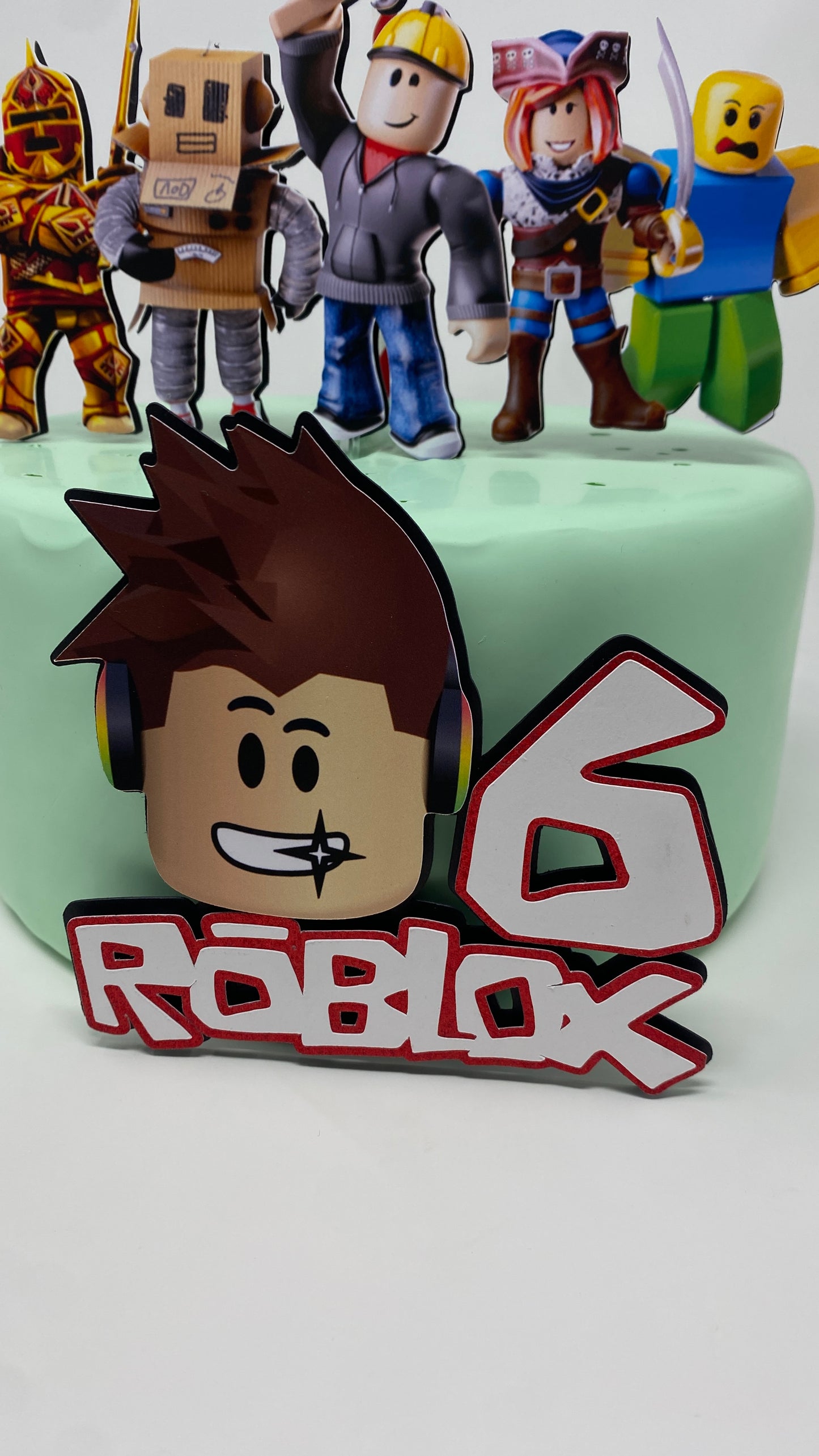 Roblox Cake Topper