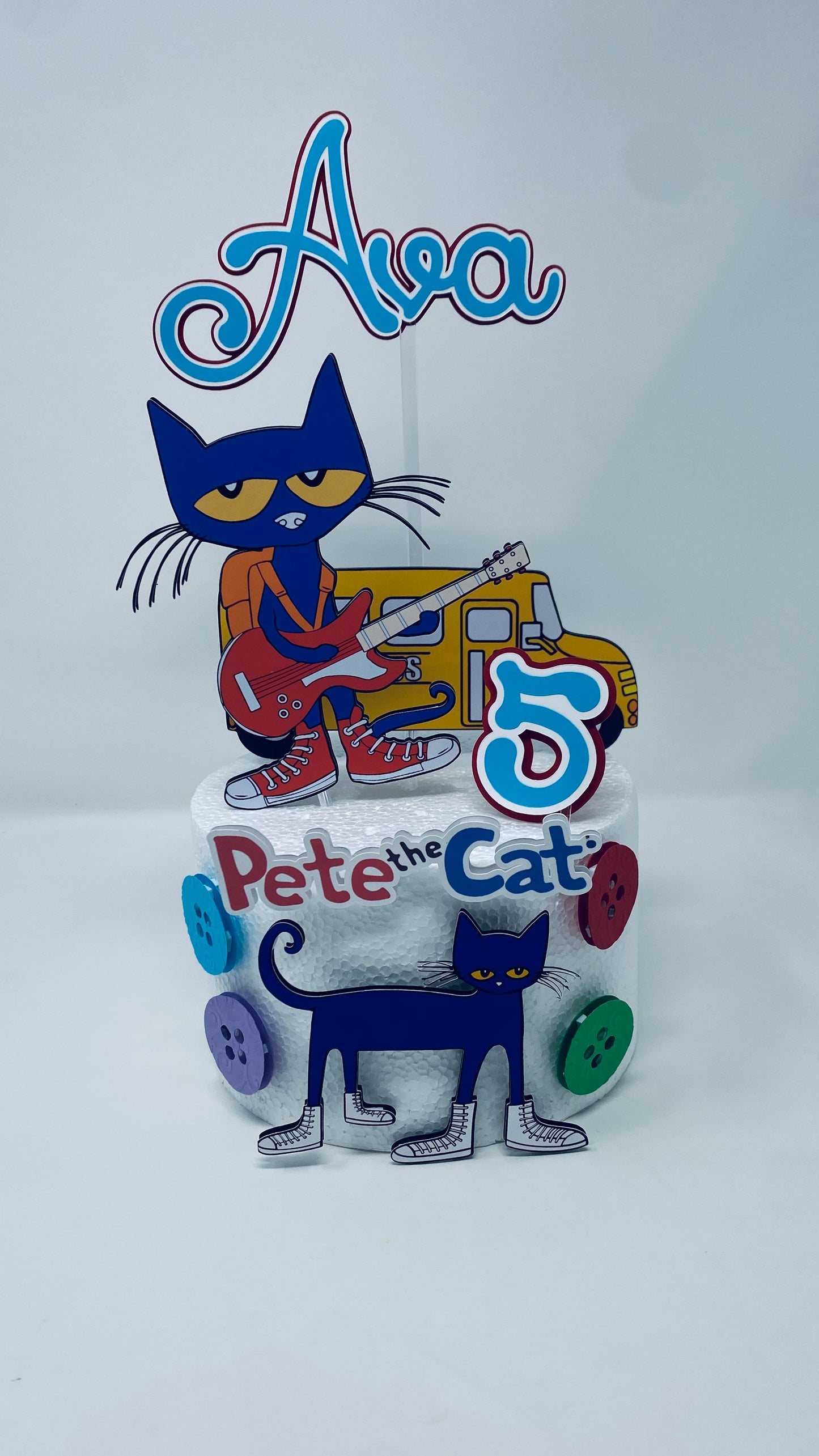 Pete the Cat Cake Topper