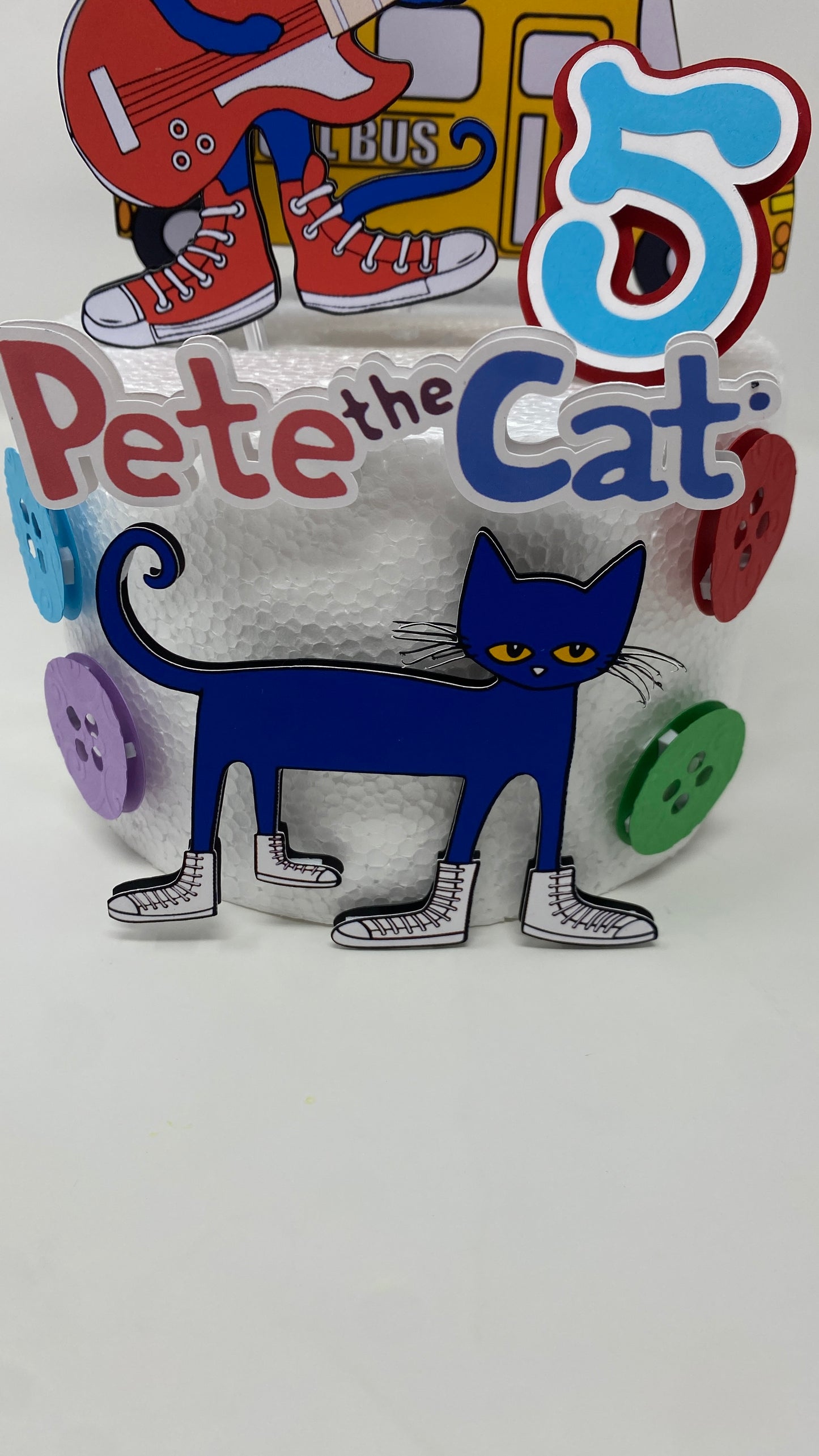 Pete the Cat Cake Topper