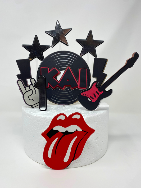 Rock N Roll Cake Topper