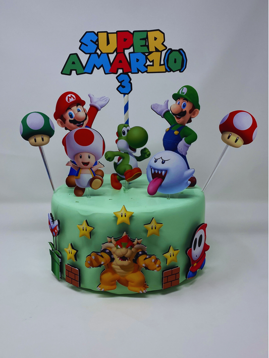 Super Mario Cake Topper